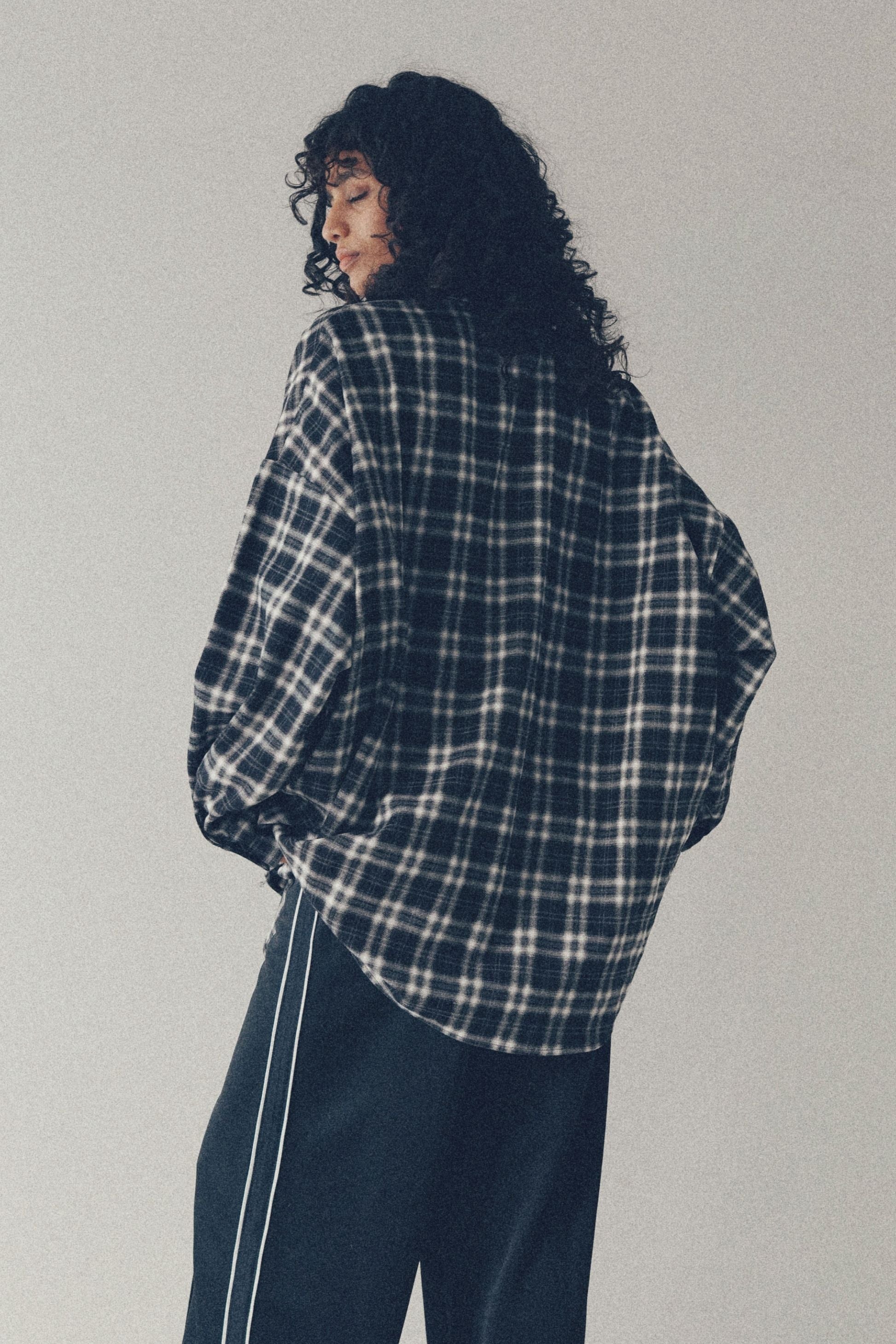 Check shirt【Black】 – YOOU