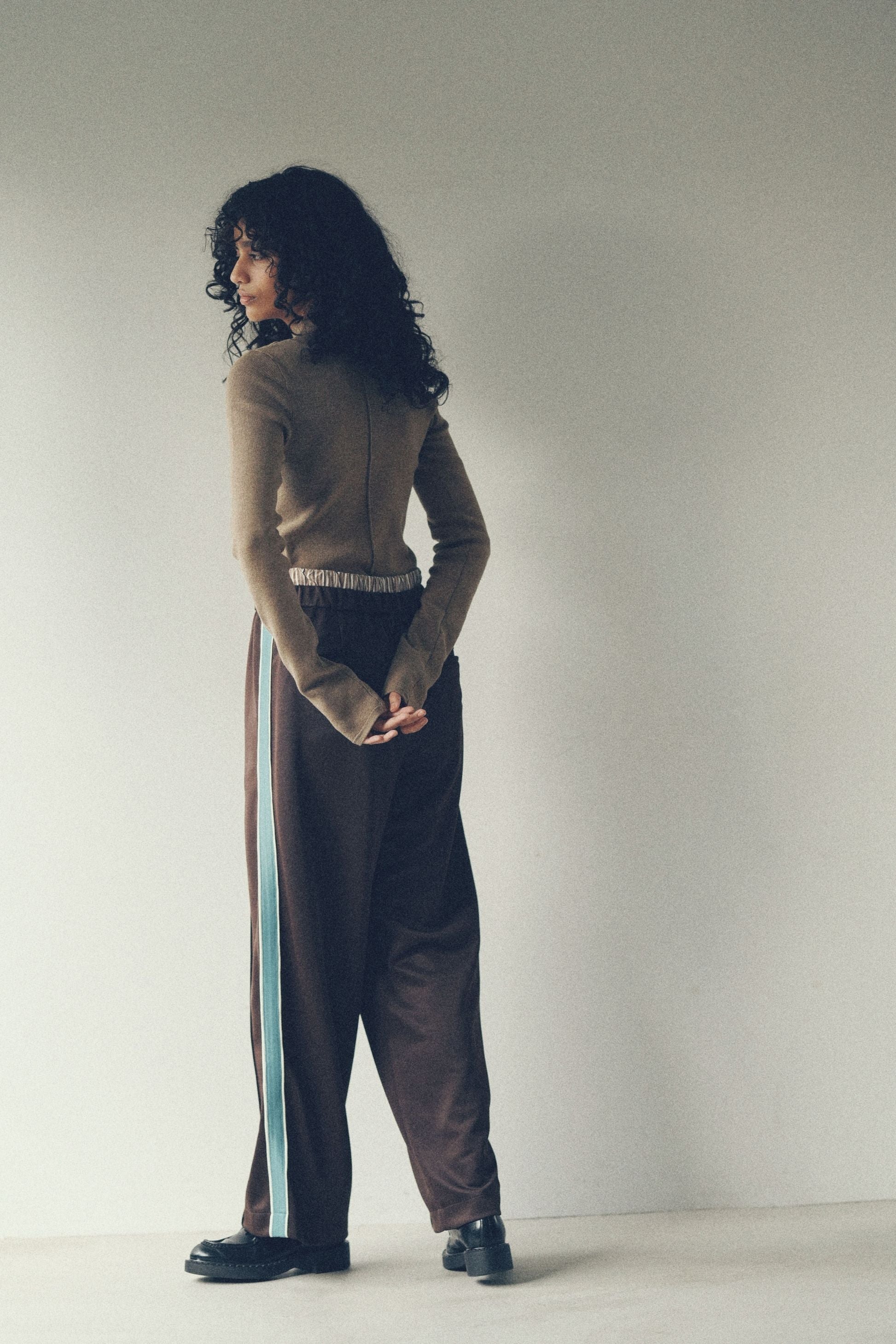 2way turtle knit【Beige】