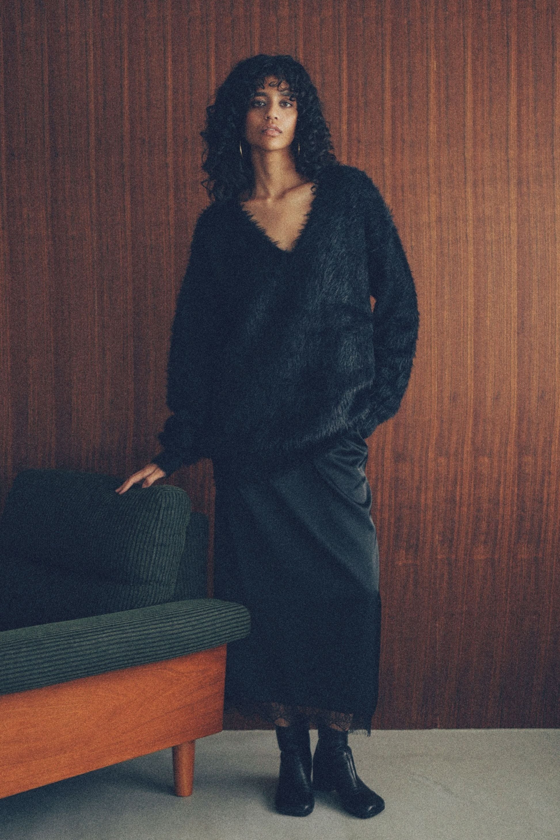 Feather 2way knit【BLACK】