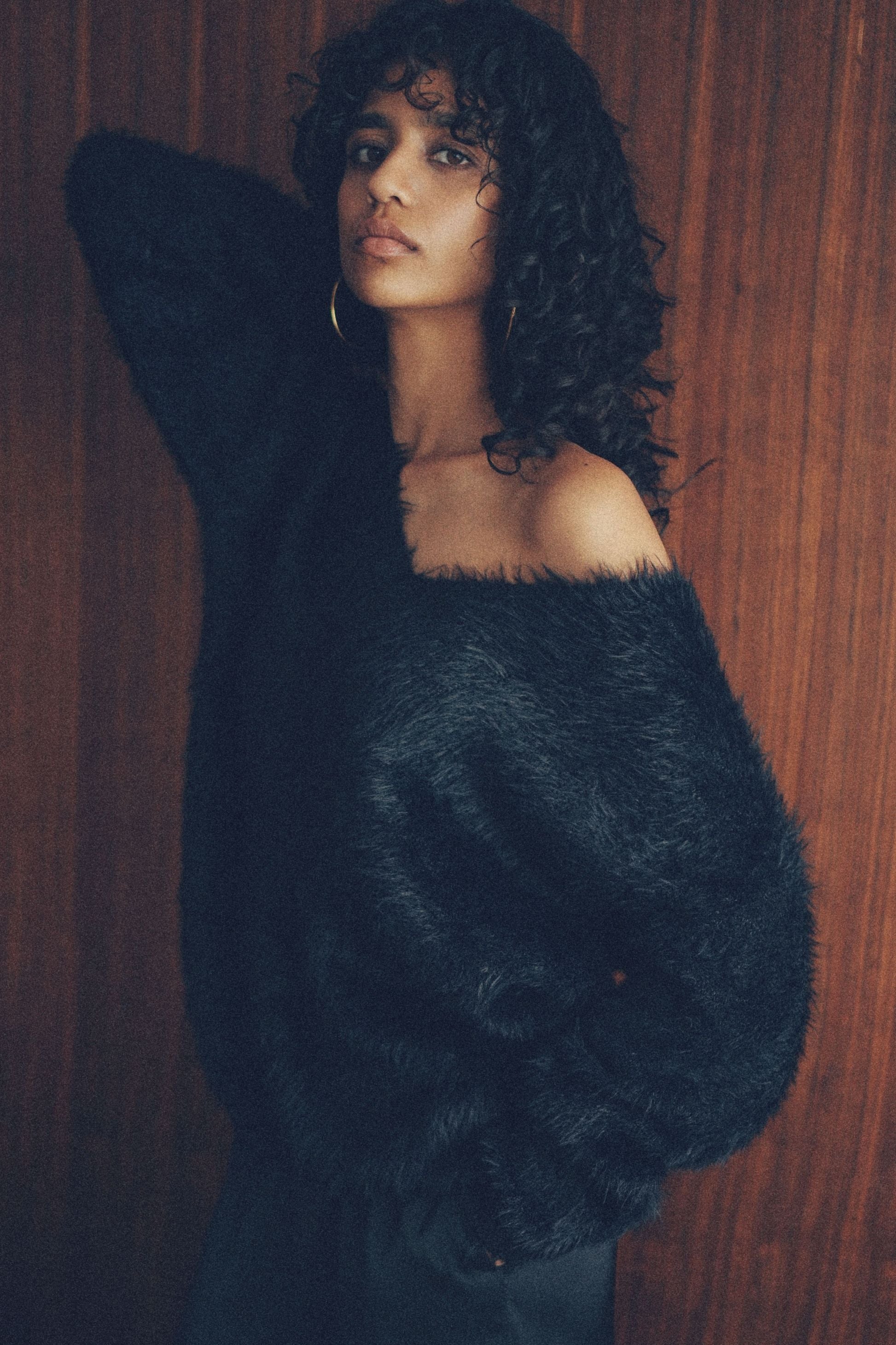 Feather 2way knit【BLACK】