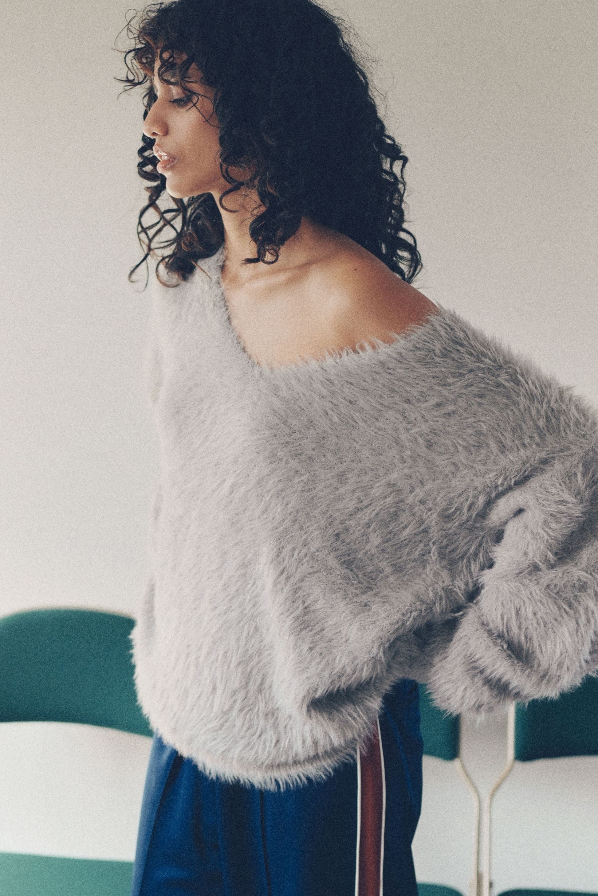 Feather 2way knit【GRY】