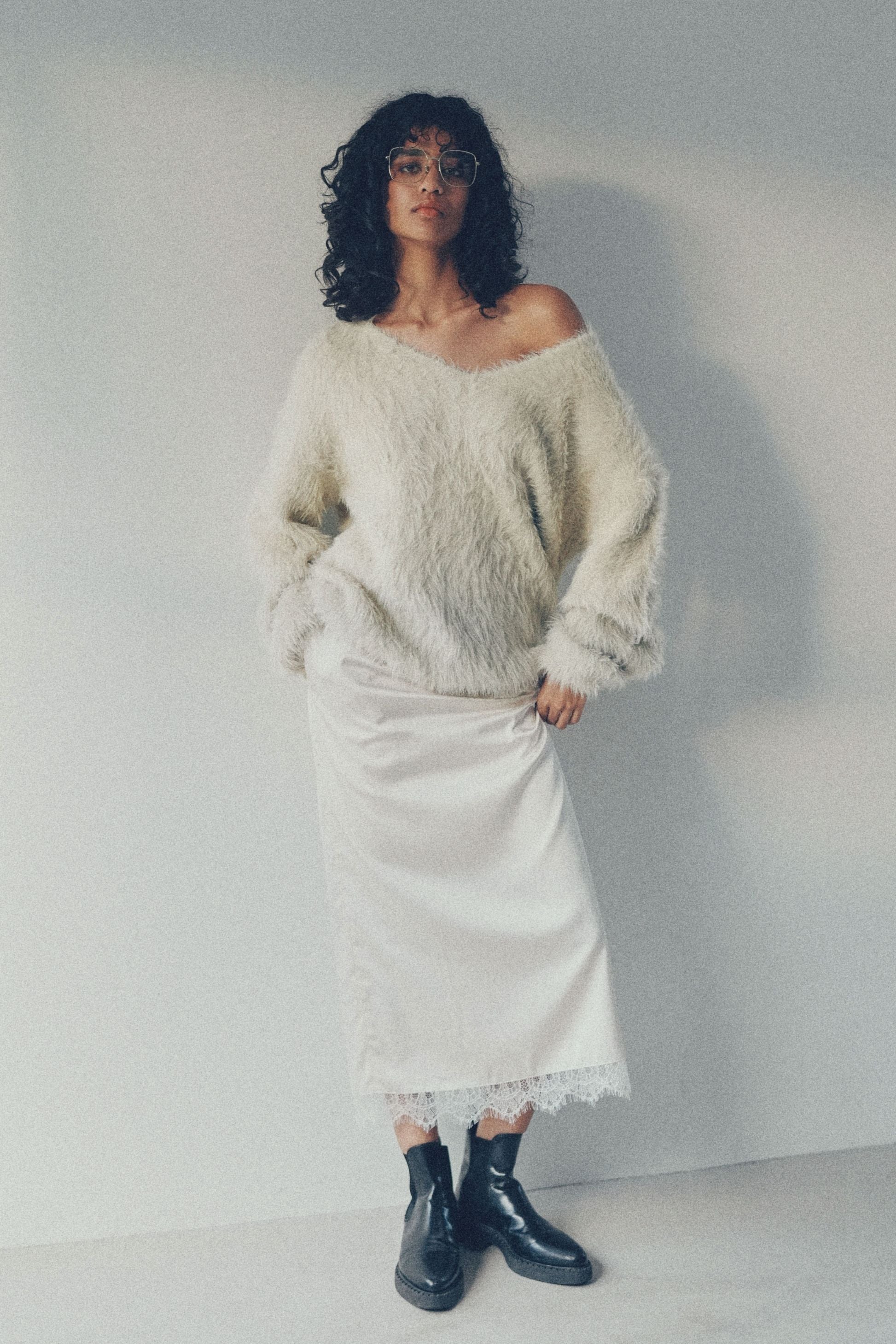 Feather 2way knit【BEIGE】