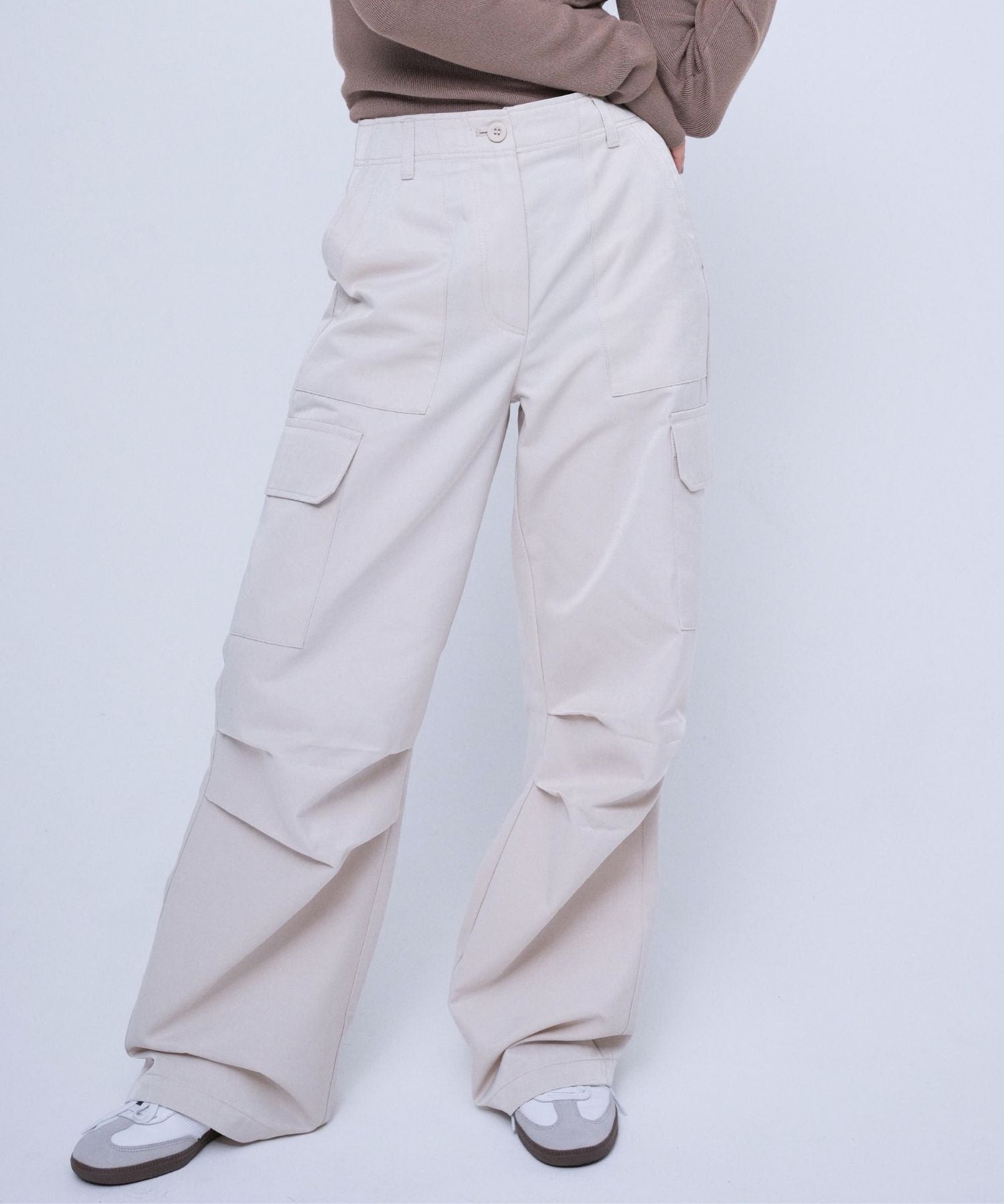 Cargo flare pants【Ivory】