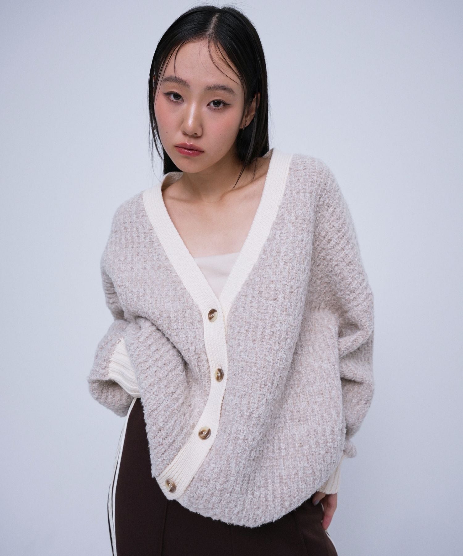 Poodle cardigan【Beige】