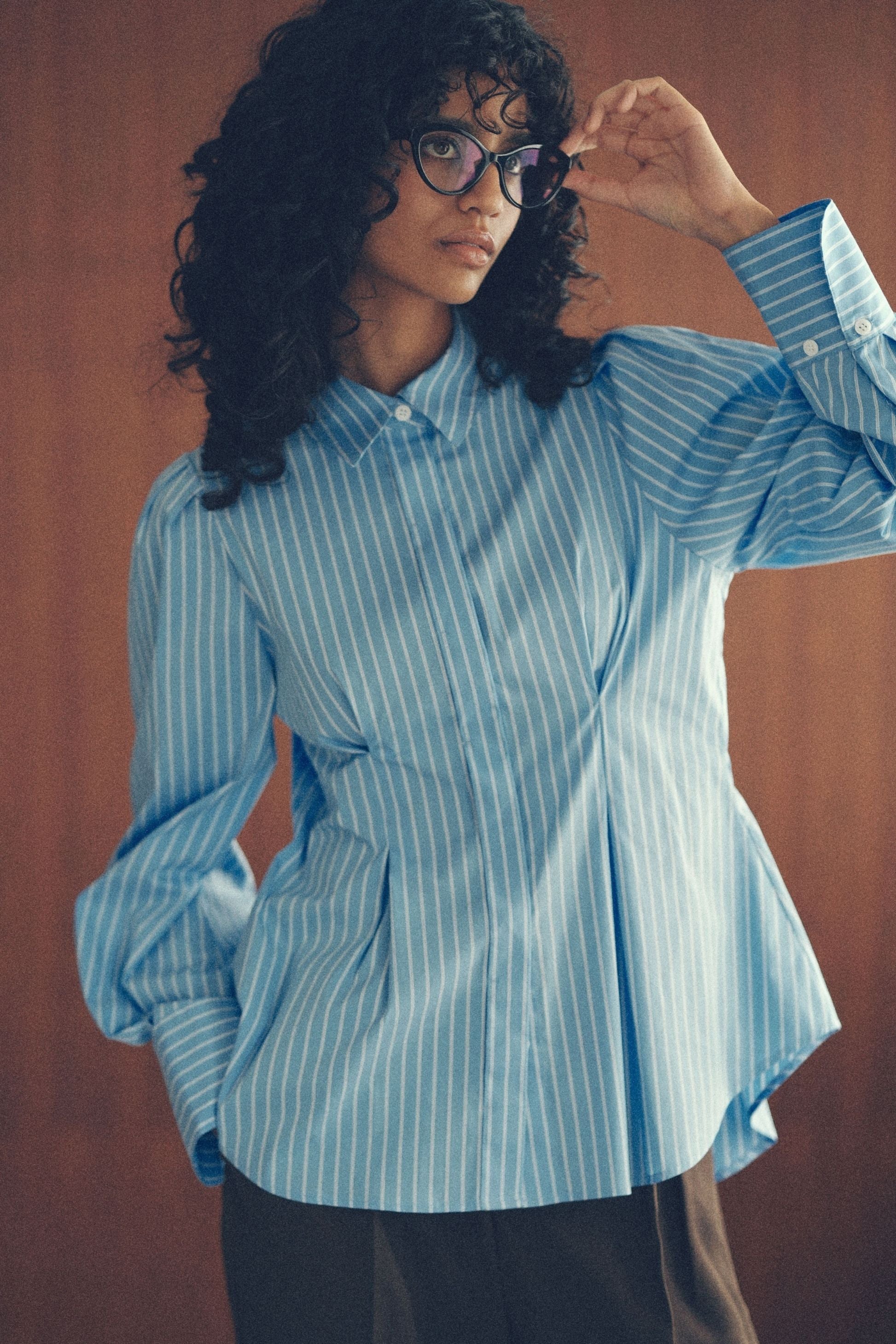 Waist tuck shirt【Stripe】