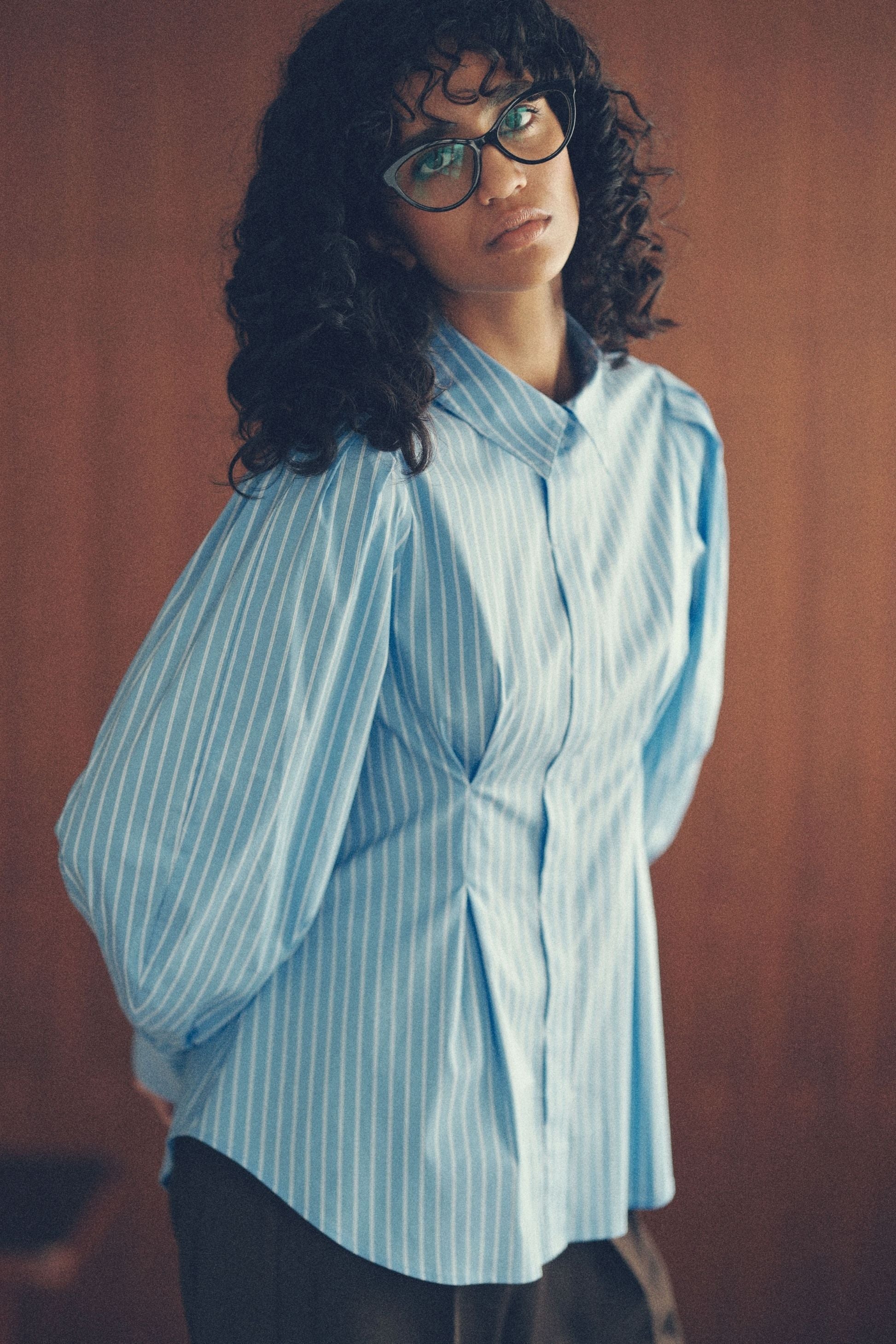 Waist tuck shirt【Stripe】